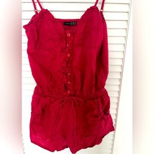 Atmosphere romper pants and jumpsuit, red